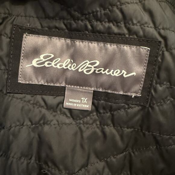 Eddie Bauer Parka Jacket Women’s Plus Size 1X Black Point Vista Coat - Picture 10 of 16